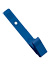 Royal Blue Delrin Plastic Strap Clip W/ Knurled Thumb-Grip