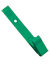 Green Delrin Plastic Strap Clip W/ Knurled Thumb-Grip