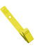 Yellow Delrin Plastic Strap Clip W/ Knurled Thumb-Grip