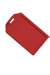 Red Rigid Plastic Luggage Tag Holder